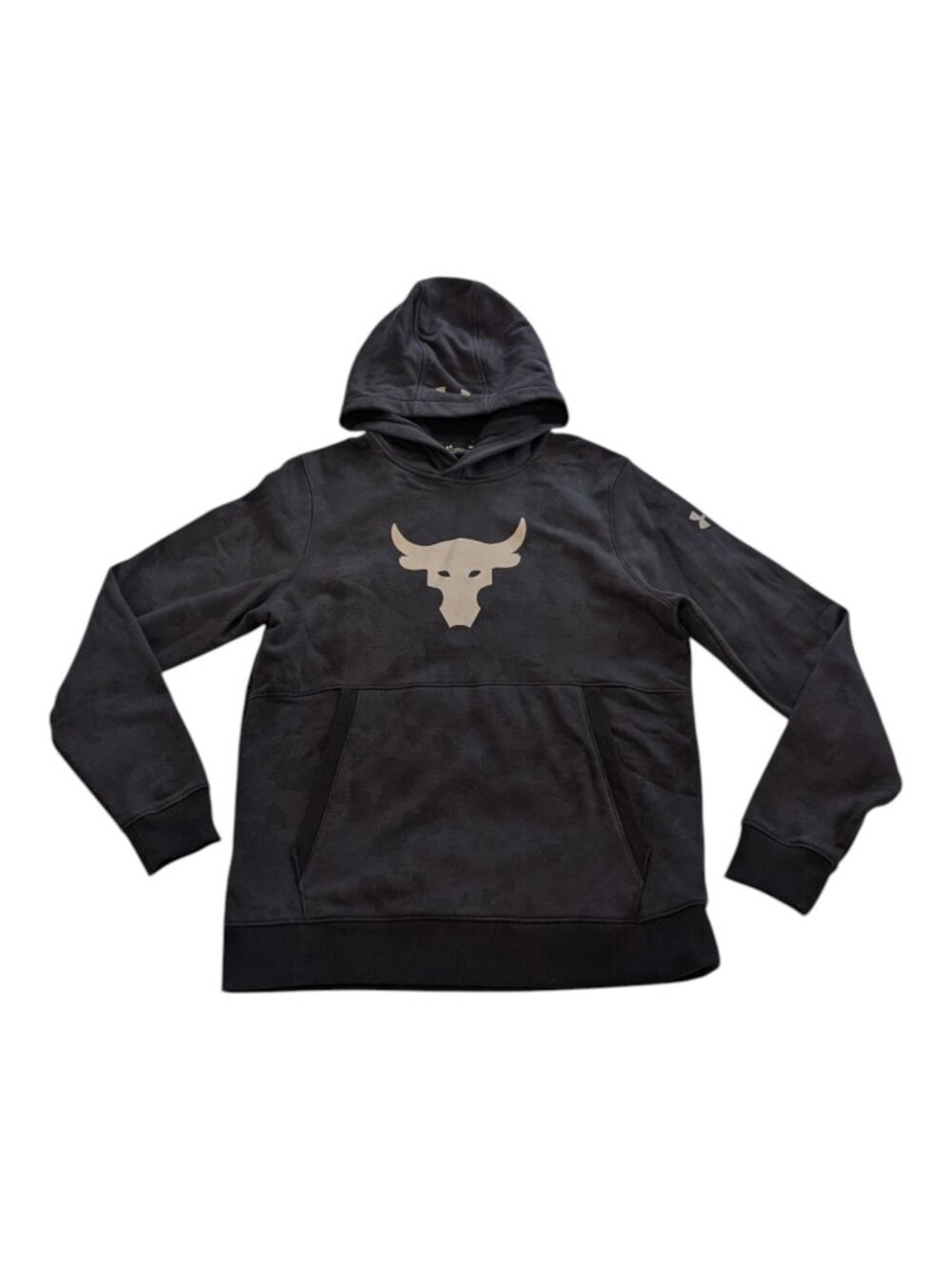 Under Armour Project Rock Pullover Hoodie Size M Threadborne Coldgear Fleece